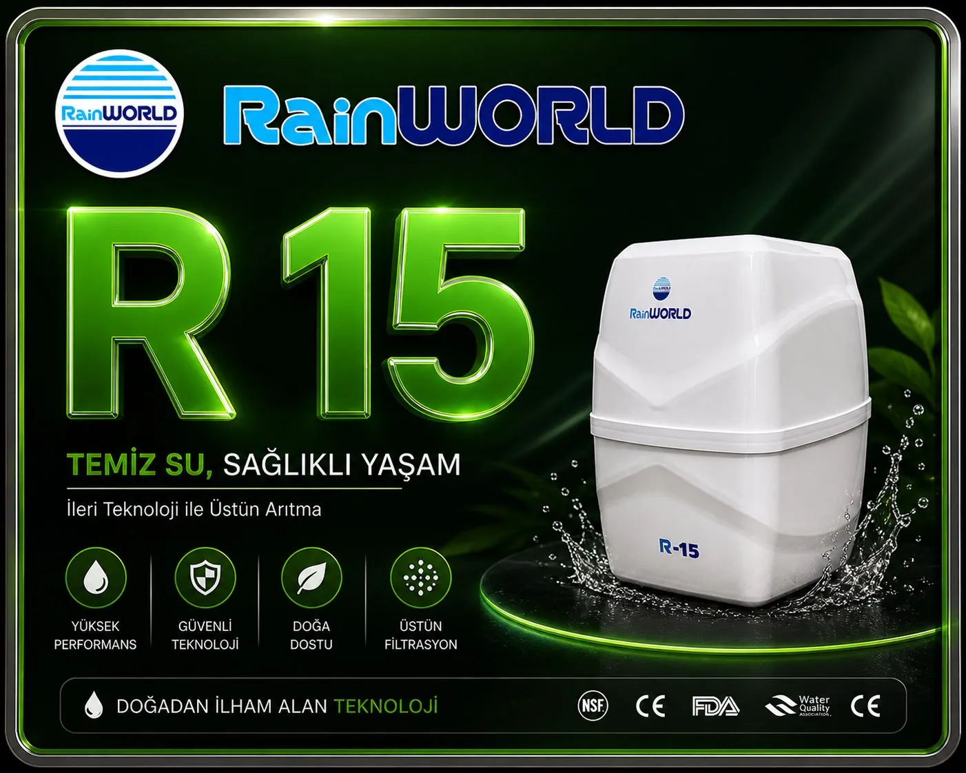 RainWORLD R-15 su arıtma cihazı