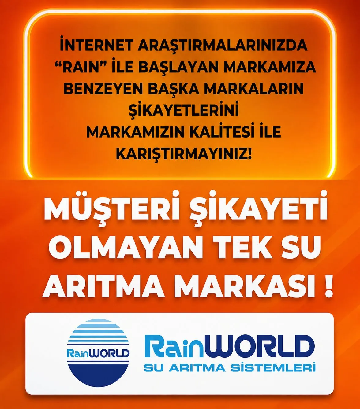 RainWORLD müşteri memnuniyeti